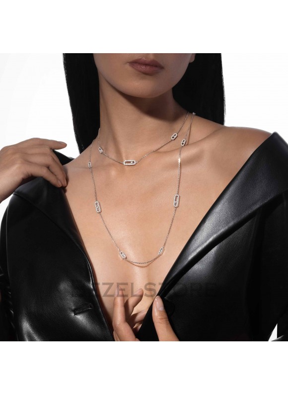 Колье Messika Move Uno Long Necklace 11324-WG