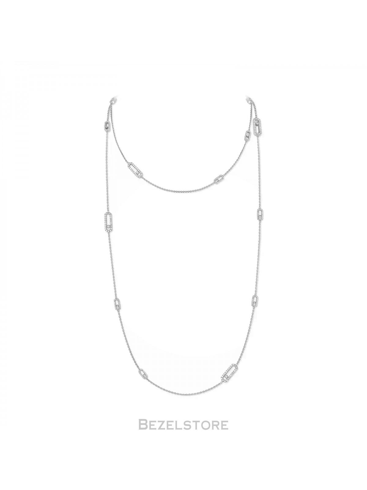 Колье Messika Move Uno Long Necklace 11324-WG