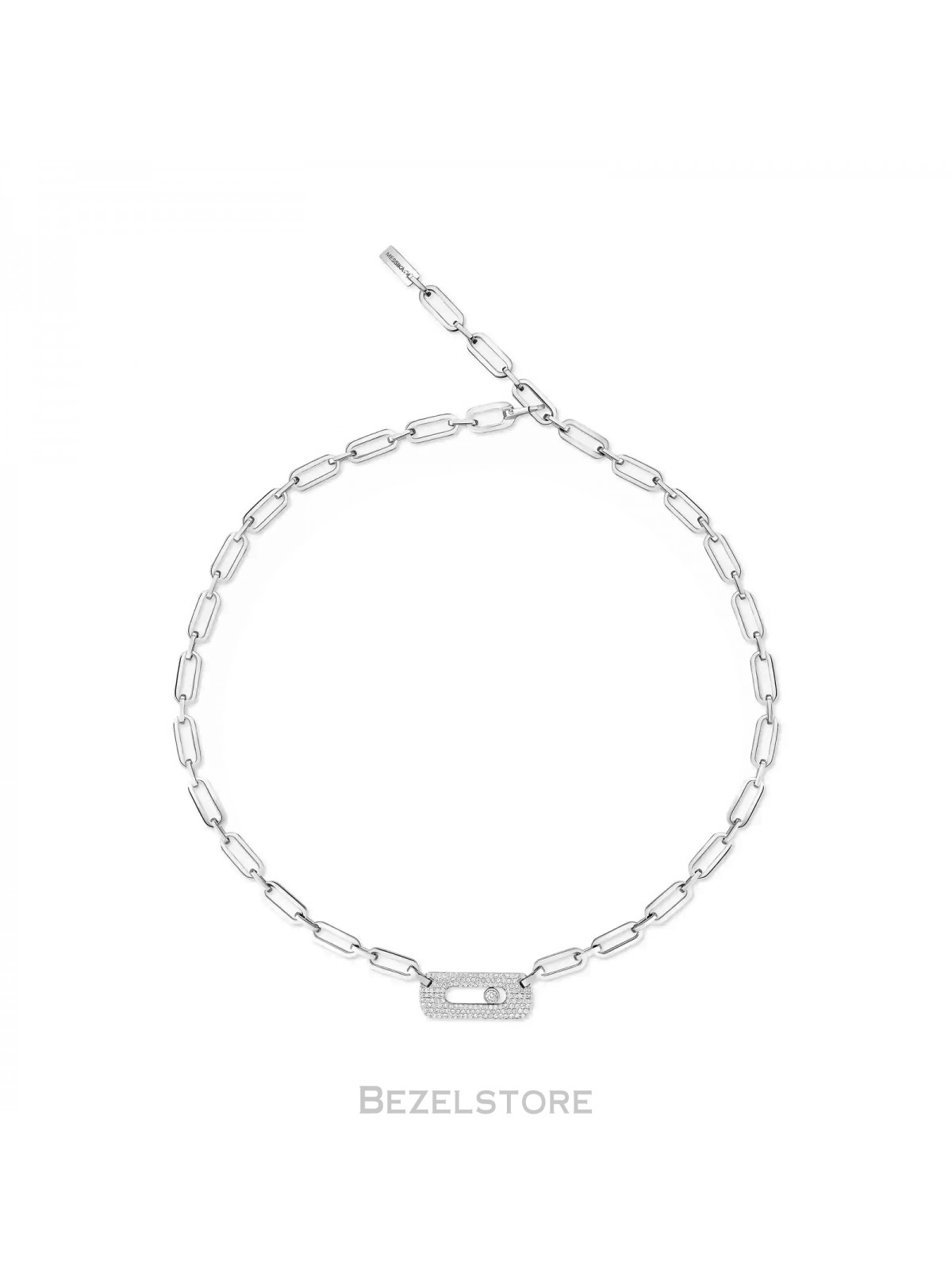 Колье Messika Move Link Necklace 12095-WG
