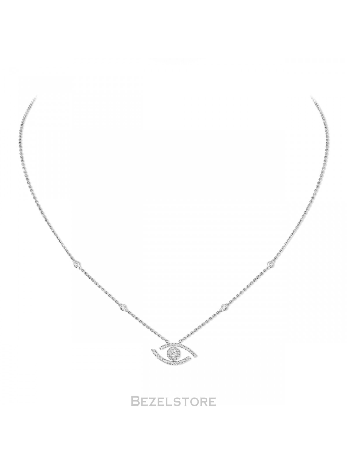 Колье Messika Lucky Eye Pave 07525-WG
