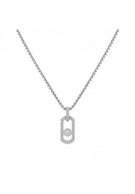 Колье Messika So Move Natural Titanium Pave Pendant 13680-TN