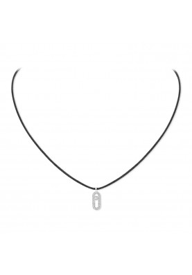 Колье Messika Messika CARE(S) Black Cord Pave Necklace 14142-WG