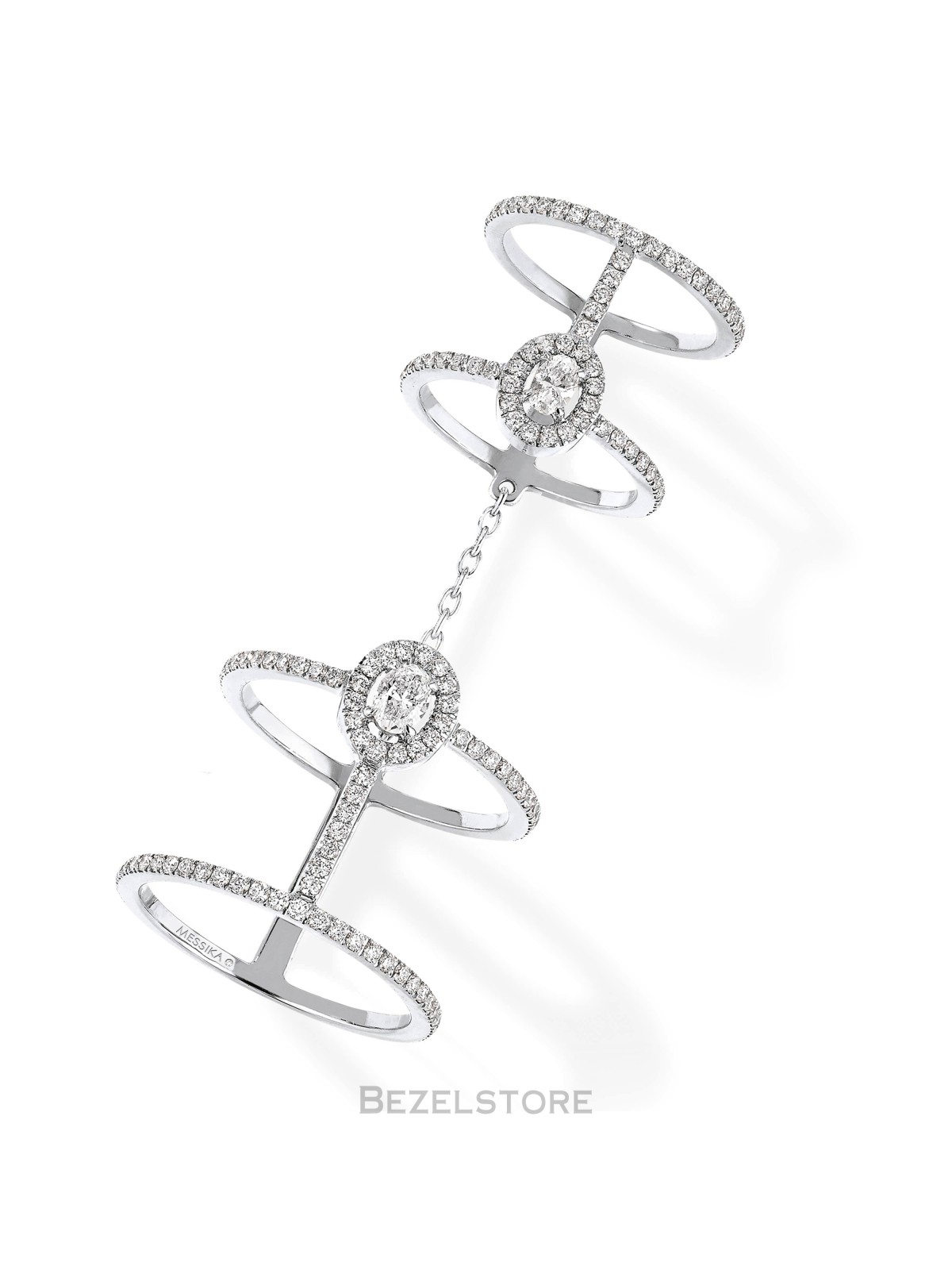 Кольцо Messika Glam'Azone Double Pave 05671-WG