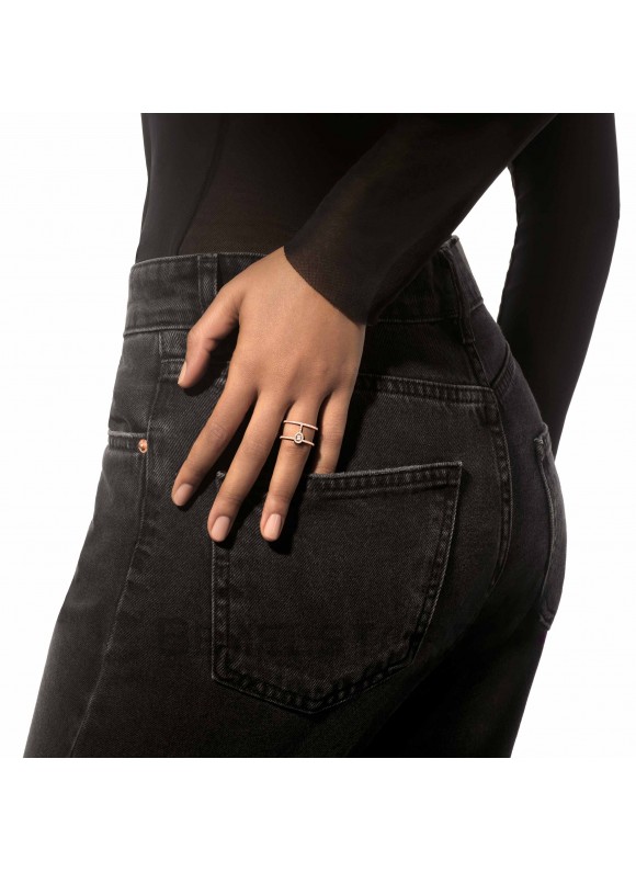 Кольцо Messika Glam'Azone 2 Rows Pave 05237-PG