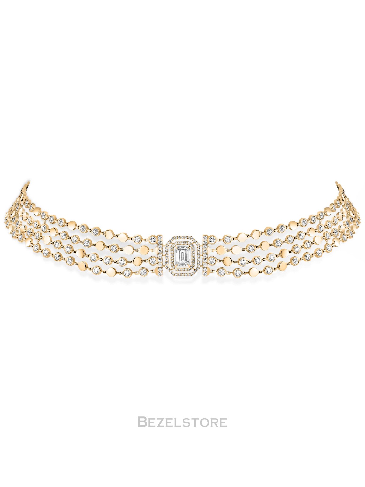 Колье Messika D-Vibes Multi-Row Necklace 12434-YG