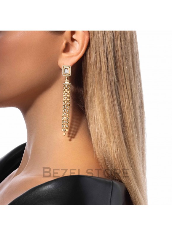 Серьги Messika D-Vibes 0.50 ct Tassel 14434-YG