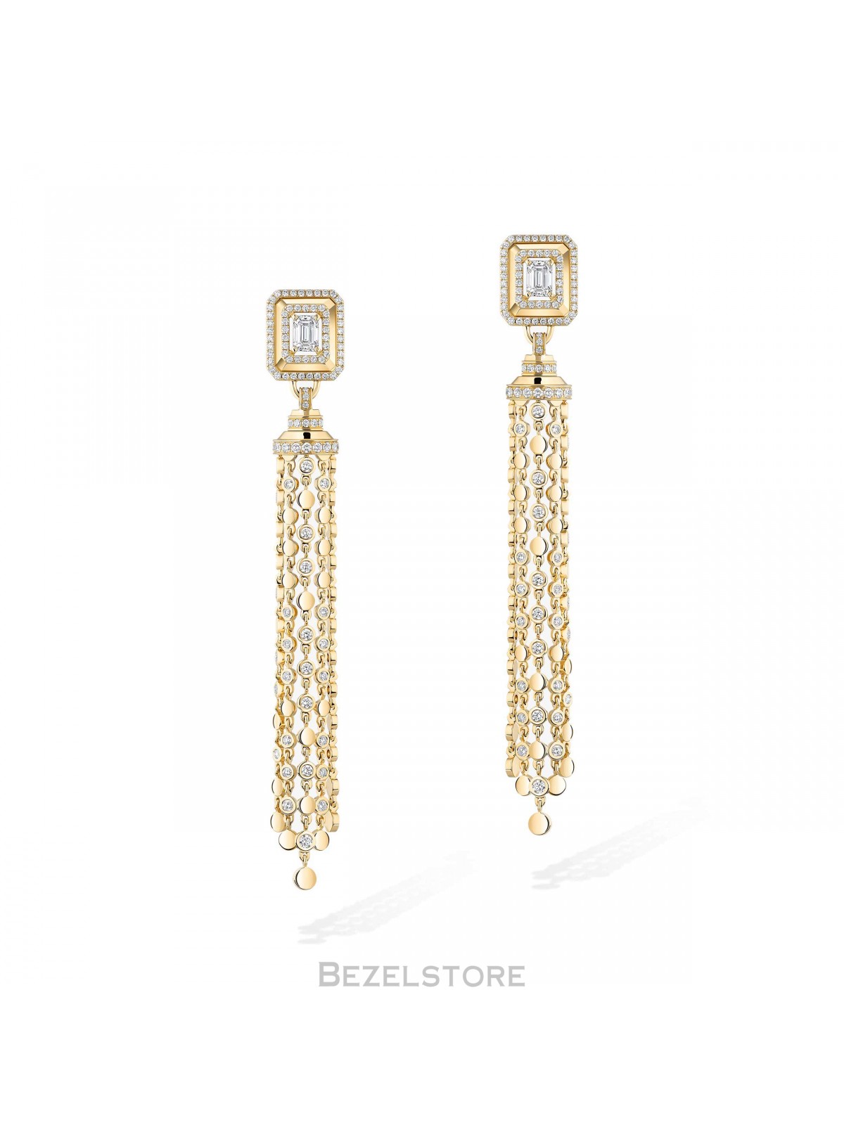 Серьги Messika D-Vibes 0.50 ct Tassel 14434-YG