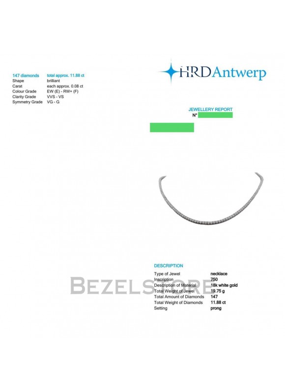 Колье No Name с бриллиантами 11.88 ct