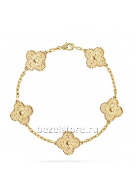 Браслет Van Cleef & Arpels Vintage Alhambra Bracelet 5 Motifs VCARO1IE00