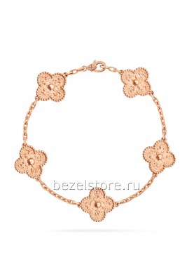 Браслет Van Cleef & Arpels Vintage Alhambra Bracelet 5 Motifs VCARN9T300