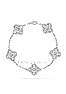 Браслет Van Cleef & Arpels Vintage Alhambra Bracelet 5 Motifs VCARA41500