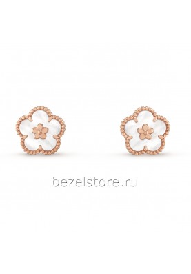 Серьги Van Cleef & Arpels Fauna Lucky Spring Plum Blossom Earrings VCARP7RU00
