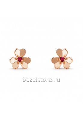 Серьги Van Cleef & Arpels Frivole Earrings, Mini Model VCARP7SA00