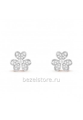 Серьги Van Cleef & Arpels Frivole Earrings, Mini Model VCARP3W100