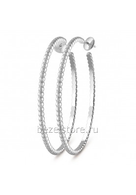 Серьги Van Cleef & Arpels Perlee Pearls of Gold Hoop Earrings, Large Model VCARN9PQ00
