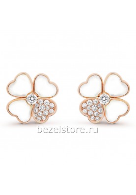 Серьги Van Cleef & Arpels Flora Cosmos Earrings, Medium Model VCARO5BZ00