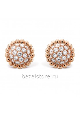 Серьги Van Cleef & Arpels Perlee Diamonds Earrings VCARO9PH00