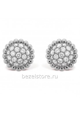 Серьги Van Cleef & Arpels Perlee Diamonds Earrings VCARO9PF00