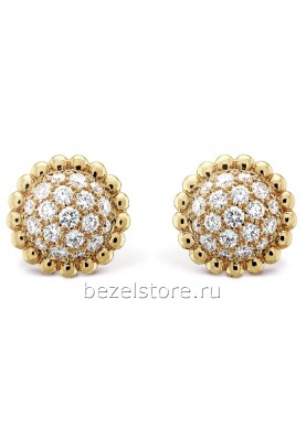 Серьги Van Cleef & Arpels Perlee Diamonds Earrings VCARO9PG00