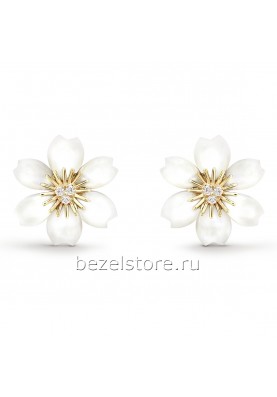 Серьги Van Cleef & Arpels Flora Rose de Noel Earrings, Mini Model VCARP7RV00