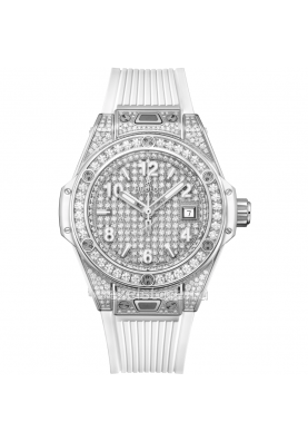 Hublot Big Bang One Click Steel White Full Pave 33 mm 485.SE.9000.RW.1604