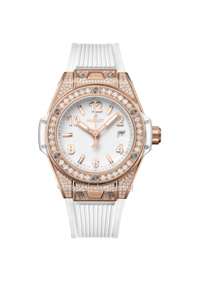 Hublot Big Bang One Click King Gold White Pave 33 mm 485.OE.2080.RW.1604