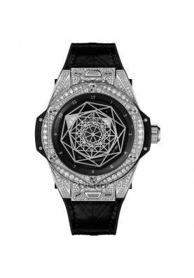 Hublot Big Bang Sang Bleu Steel Pave 39 mm 465.SS.1117.VR.1704.MXM18