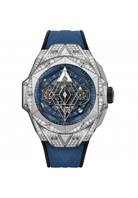 Hublot Big Bang Sang Bleu II Titanium Blue Pave 45 mm 418.NX.5107.RX.1604.MXM20