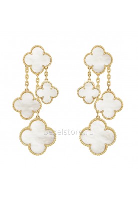 Серьги Van Cleef & Arpels Magic Alhambra 4 Motifs Earrings VCARD78900