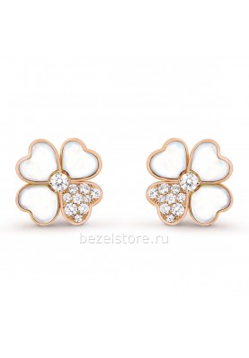 Серьги Van Cleef & Arpels Flora Cosmos Earrings, Small Model VCARO5BX00