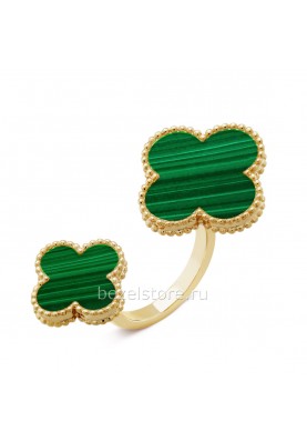 Кольцо на два пальца Van Cleef & Arpels Magic Alhambra Between The Finger Ring VCARO3MI00