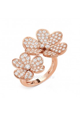 Кольцо на два пальца Van Cleef & Arpels Frivole Between The Finger Ring VCARP7RK00