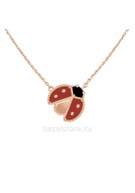 Подвеска Van Cleef & Arpels Fauna Lucky Spring Open Wings Ladybug Pendant VCARP9X000