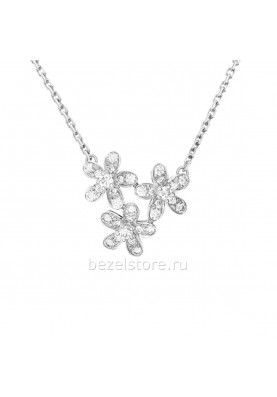 Подвеска Van Cleef & Arpels Flora Socrate 3 Flowers Pendant VCARB14900