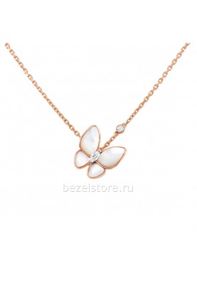 Подвеска Van Cleef & Arpels Fauna Two Butterfly Pendant VCARO8FO00