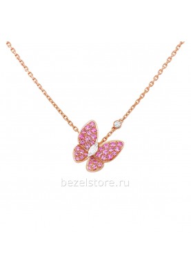 Подвеска Van Cleef & Arpels Fauna Two Butterfly Pendant VCARO3M200