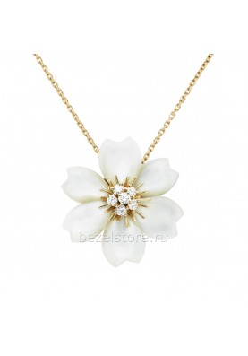 Брошь-подвеска Van Cleef & Arpels Flora Rose de Noel Clip Pendant, Small Model VCARD30300