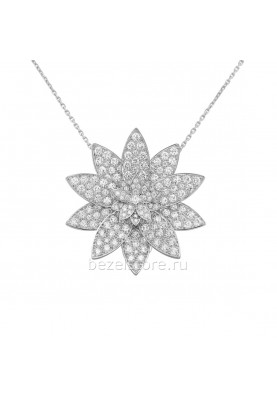 Брошь-подвеска Van Cleef & Arpels Flora Lotus Clip Pendant, Large Model VCARO6P700