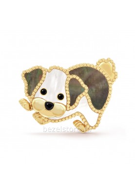 Брошь Van Cleef & Arpels Lucky Animals Bichon Frise Clip VCARP9RV00