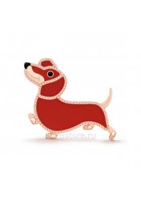 Брошь Van Cleef & Arpels Lucky Animals Dachshund Clip VCARP9RW00