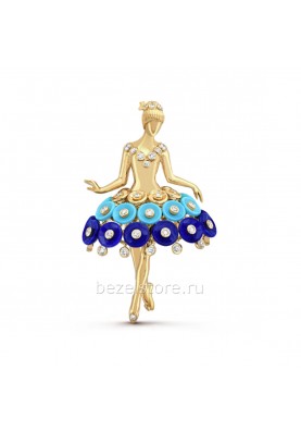 Брошь-балерина Van Cleef & Arpels Couture Bouton D'or Clip VCARP7R300