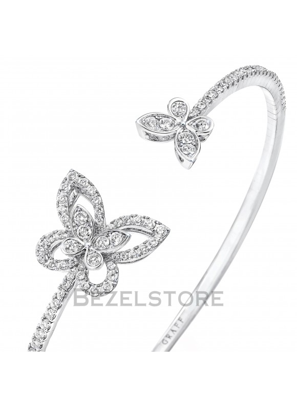 Браслет Graff Butterfly Silhouette Open Diamond Bangle RGB501