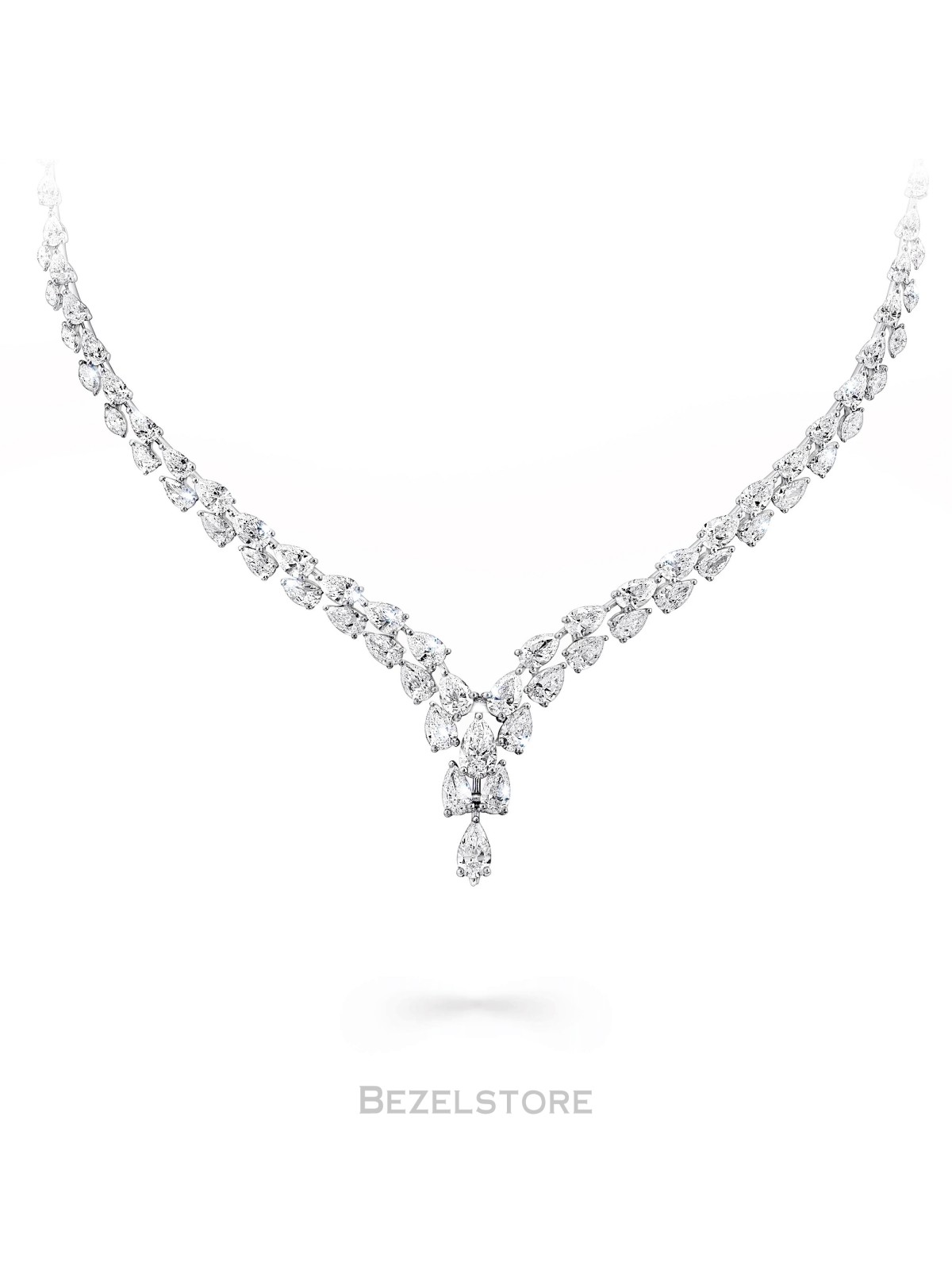 Колье Graff Classic Pear Shape and Marquise Diamond Graduating Necklace RGN753