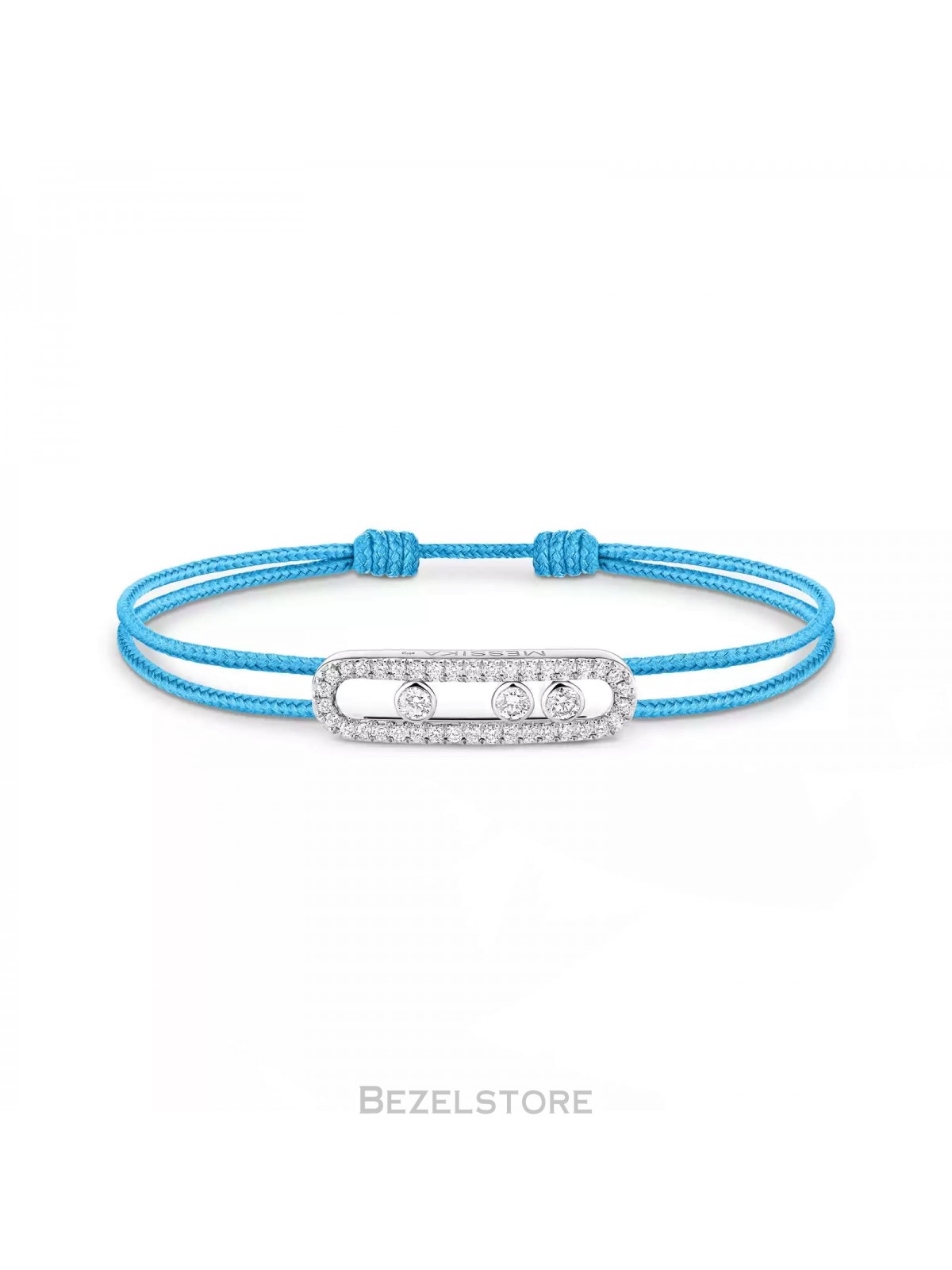 Браслет Messika CARE(S) Blue Cord Pave Bracelet 14657-WG