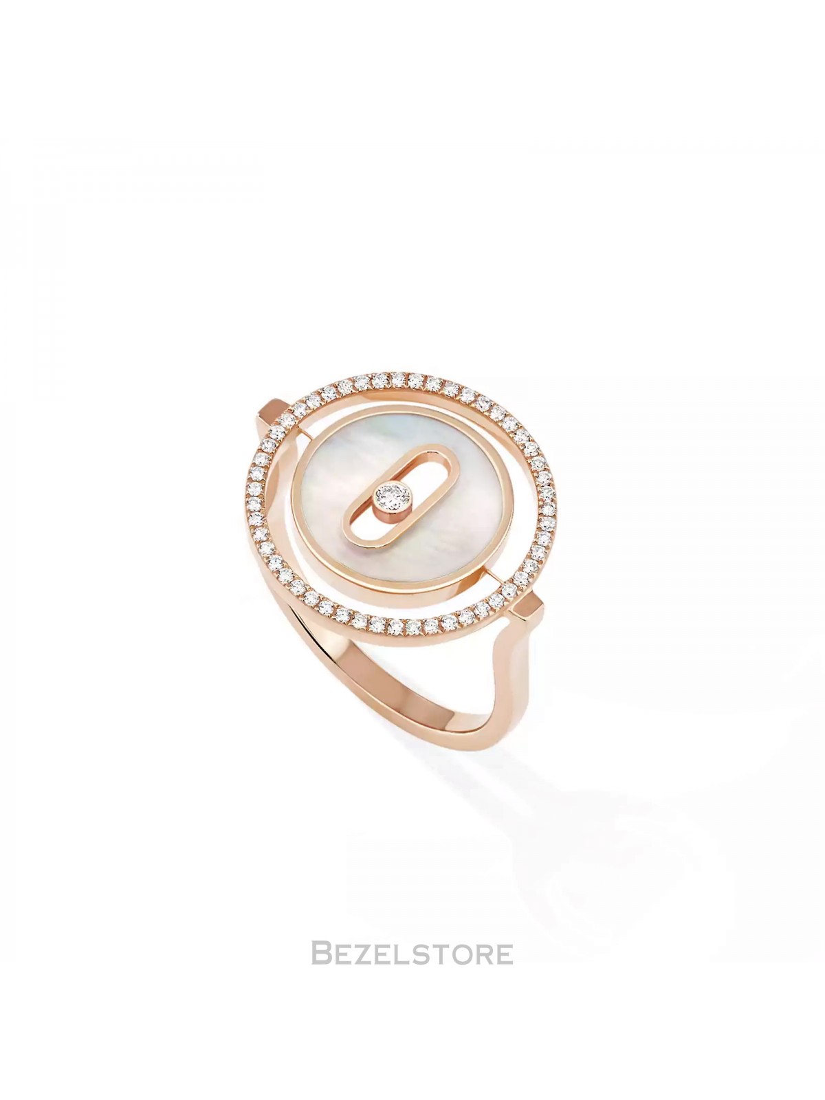 Кольцо Messika Lucky Move SM White Mother-of-Pearl 11952-PG