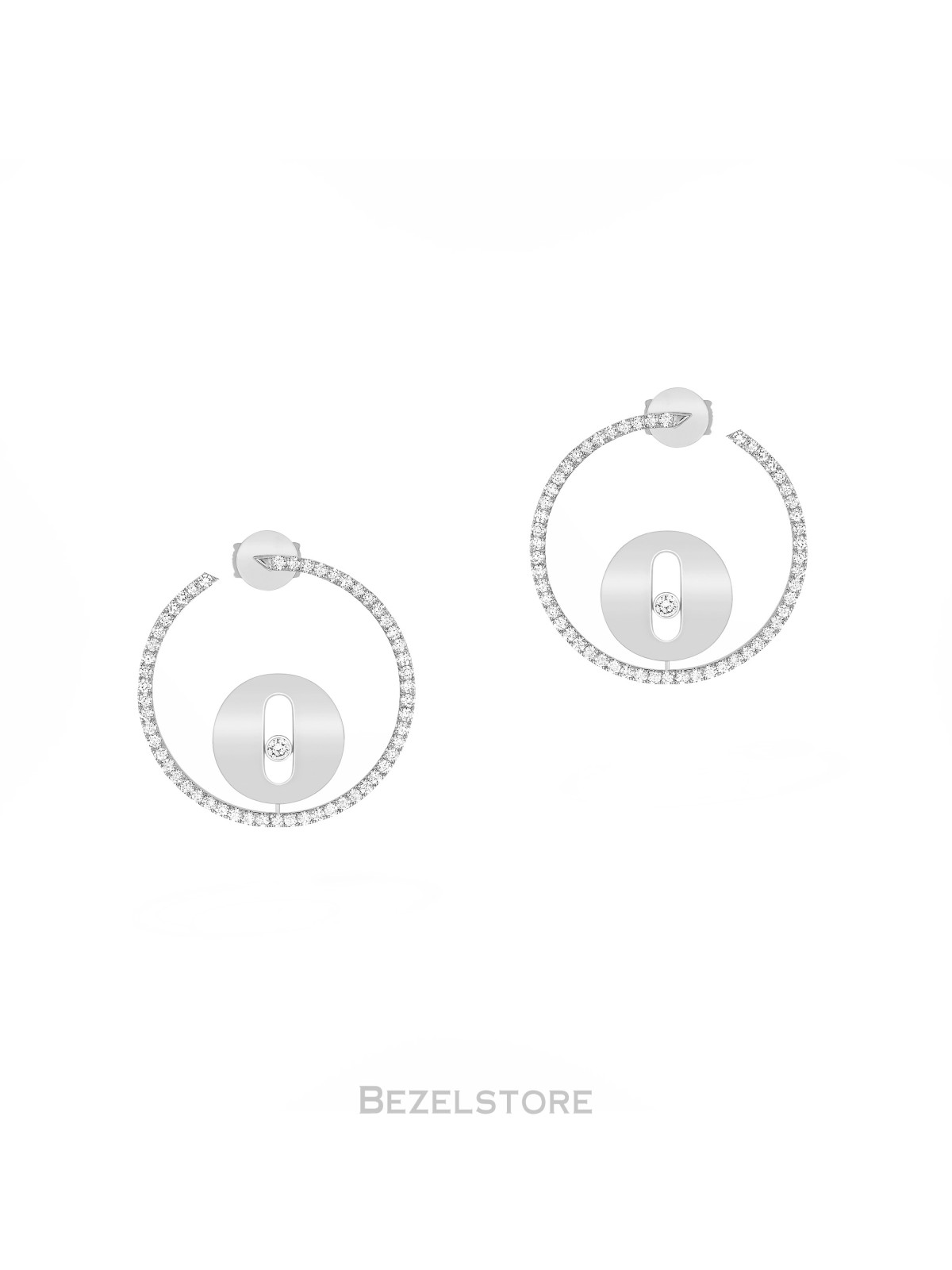 Серьги Messika Creoles Lucky Move SM 07515-WG