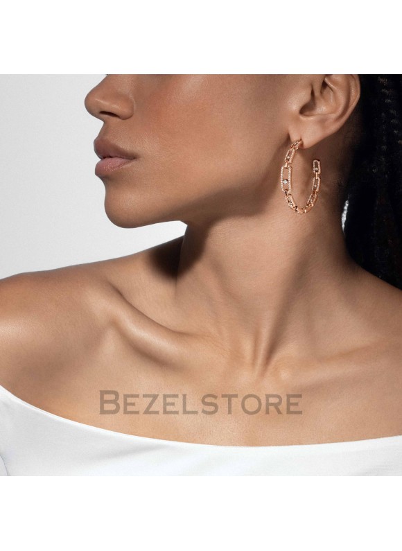 Серьги Messika Move Link MM Hoop Earrings 12362-PG