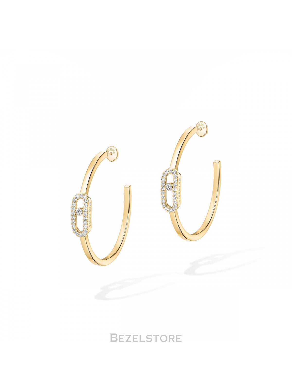 Серьги Messika Move Uno Small Hoop Earrings 12485-YG