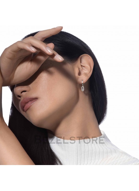 Серьги Messika Move Uno Hoop Earrings 12037-WG