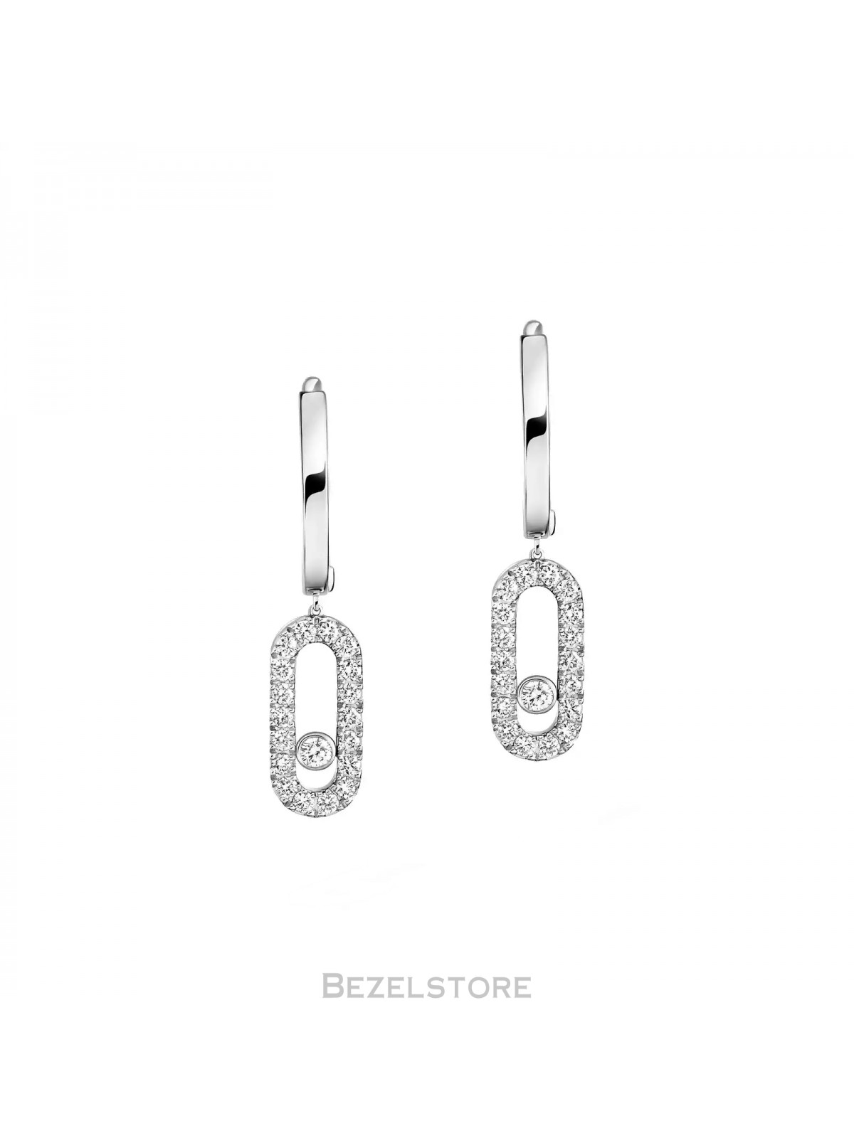 Серьги Messika Move Uno Hoop Earrings 12037-WG